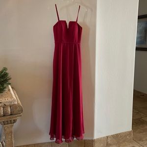 Azazie Red gown. Size 2